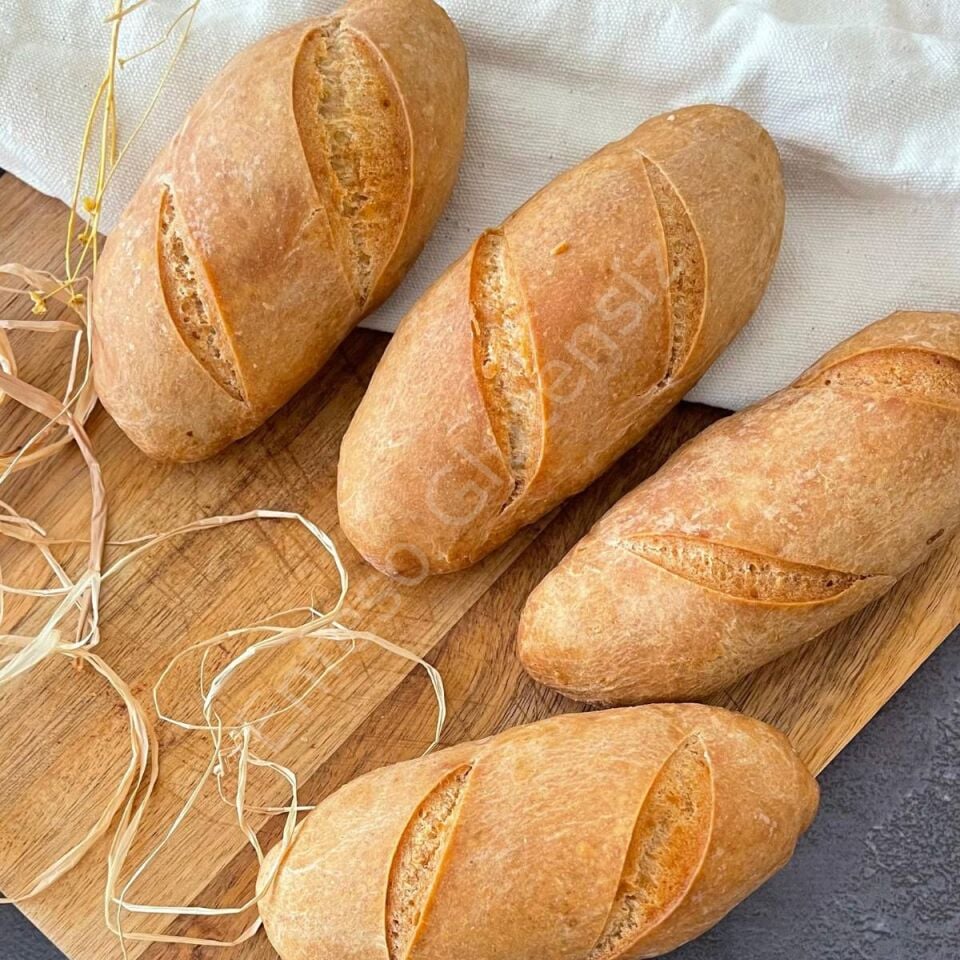 Glutensiz Mini Baget (2*90gr) (Glutensiz/Laktozsuz/Vegan)