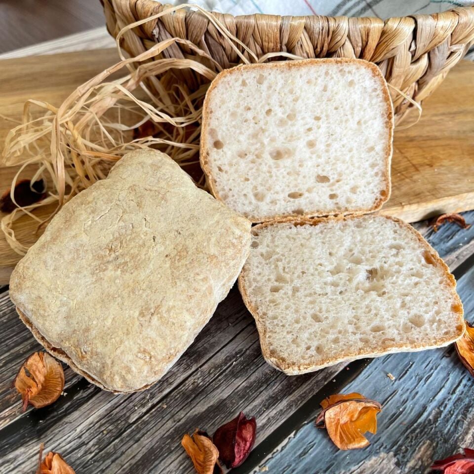 Glutensiz Ciabatta (2*90gr)(Glutensiz/Laktozsuz/Vegan)