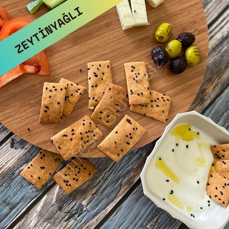 Z.yağlı Karabuğday ve Mercimekli Kraker (85gr) (Glutensiz/Laktozsuz/Vegan)